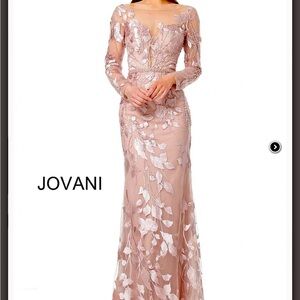 NWT Jovani Long Sleeve Evening Gown Size 16